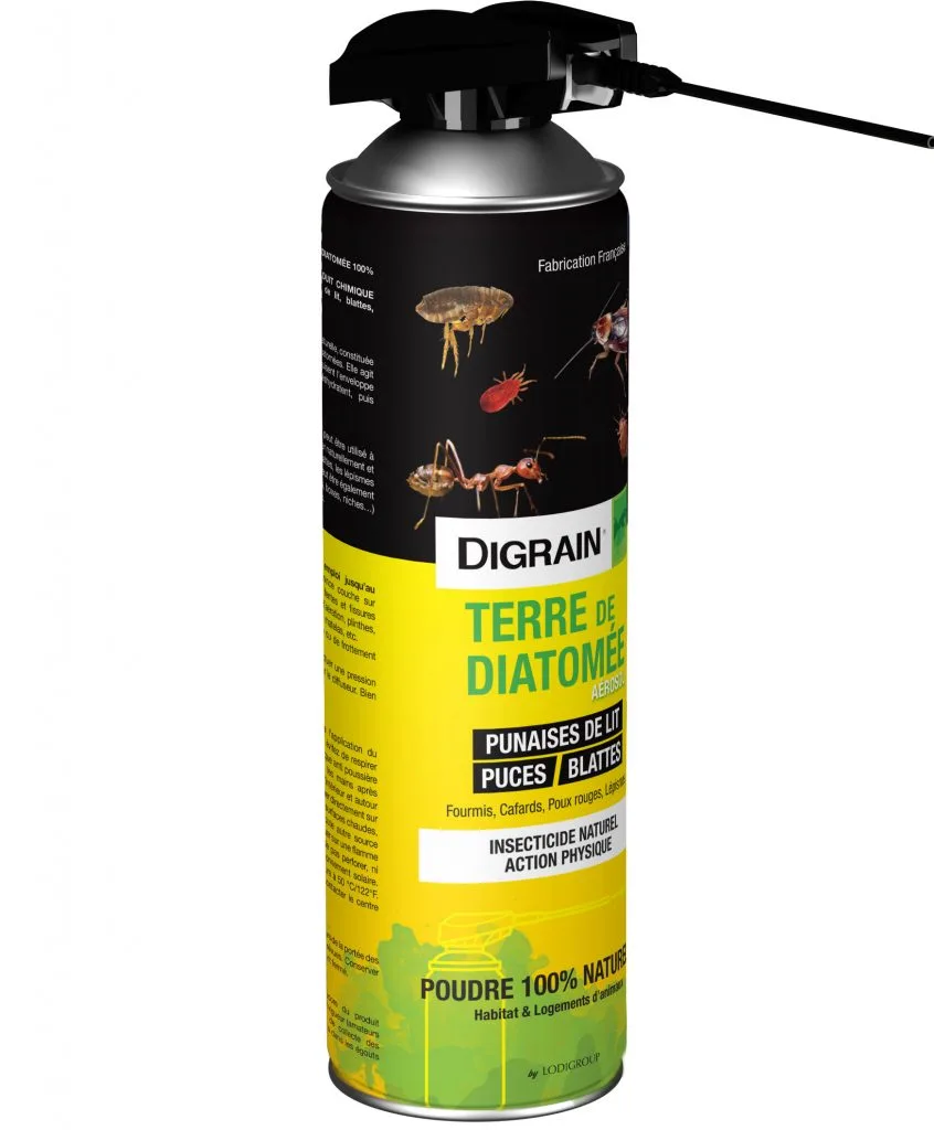 Terre de diatomée punaise de lits Aérosol Digrain 500ml