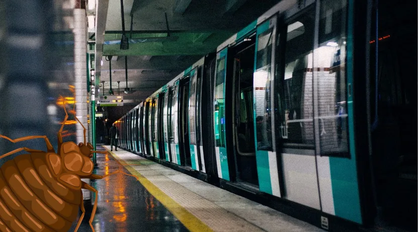 punaises de lit dans le métro à paris
