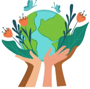 Capture decran 2025 01 03 094855 Illustration d’une Terre protégée par des mains, symbolisant la protection de l’environnement et des écosystèmes.
