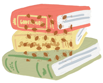 Livres infestés de punaises de lit